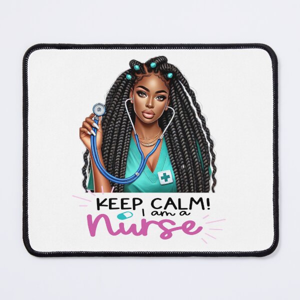 Item preview, Keep Calm I Am a Black Nurse | Melanin Nurse Art designed and sold by Lulunza.