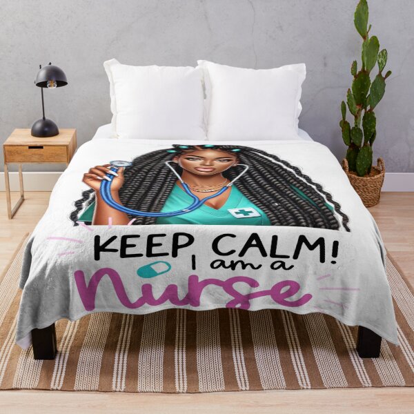 Item preview, Keep Calm I Am a Black Nurse | Melanin Nurse Art designed and sold by Lulunza.