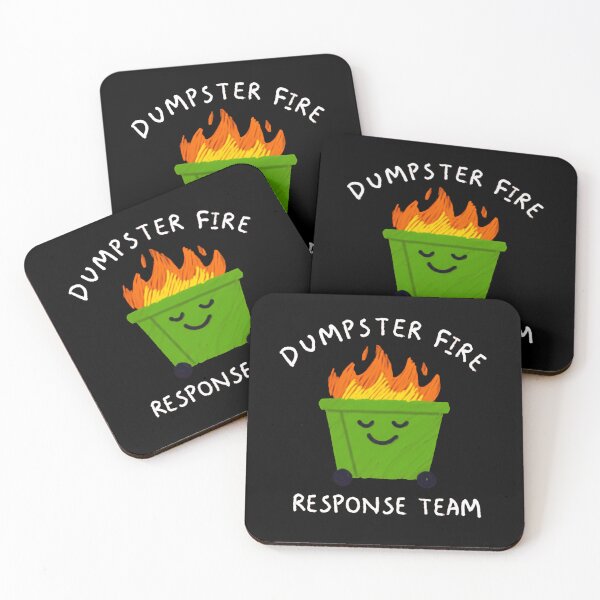 Item preview, Dumpster Fire Response Team Leader Captain of the Hot Mess Express designed and sold by HumansStuck12.