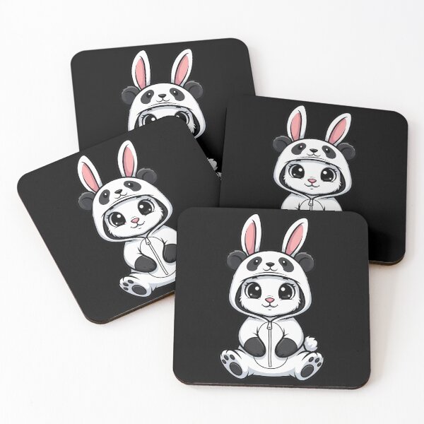 Item preview, Cute Panda Bunny Ears Kawaii Animal designed and sold by k3rstman1.
