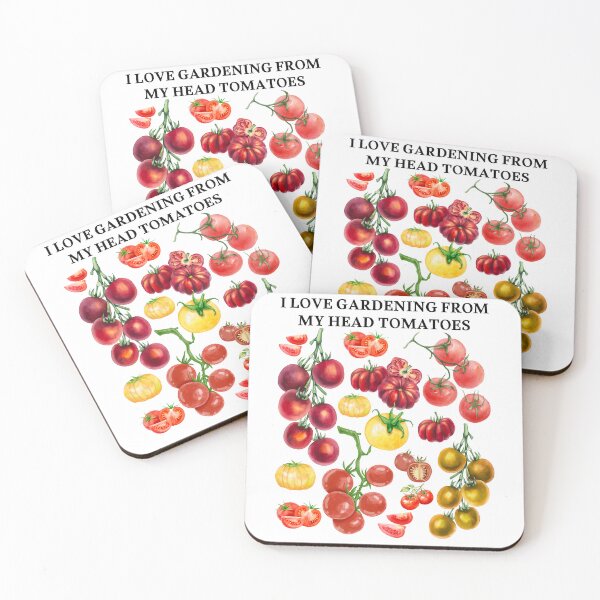 Item preview, I LOVE GARDENING FROM MY HEAD TOMATOES, Vegetable garden designed and sold by FlexiPrints.