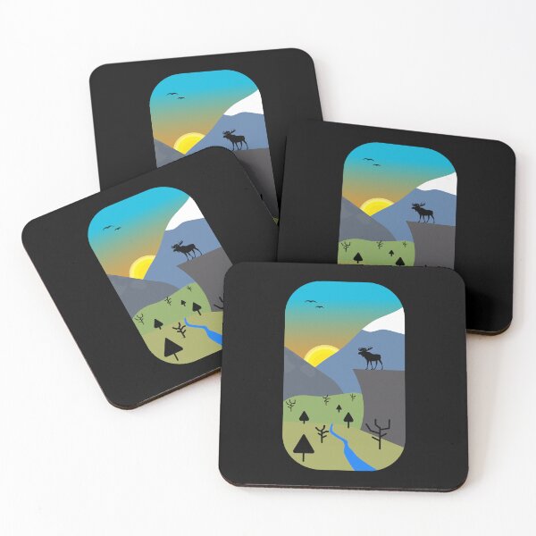 Item preview, A Moose At A Beautiful Sunset designed and sold by Paulina Vanlife.