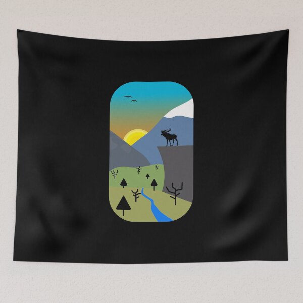 Item preview, A Moose At A Beautiful Sunset designed and sold by Paulina Vanlife.