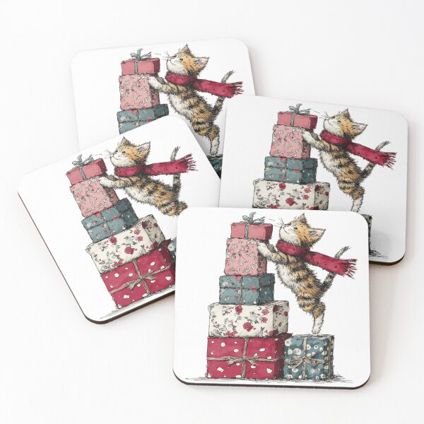 Item preview, Meowy Presents on Christmas, Tiny Treasure Hunter designed and sold by Batycab Shop.