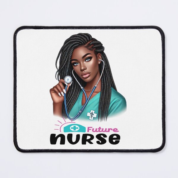 Item preview, Future Black Nurse | Melanin Medical Student Art designed and sold by Lulunza.
