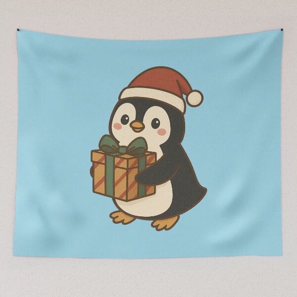 Item preview, Penguin Delivery Service Christmas designed and sold by Nuvijo.