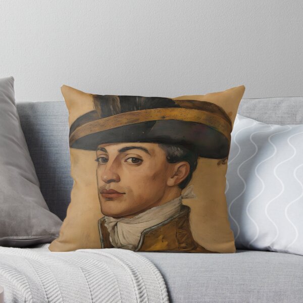 Item preview, Spanish Soldier Portrait, Man Wearing a Hat Vintage Portrait, Antique Oil Painting, Man Portrait Print, Printable Art designed and sold by SavageVision.