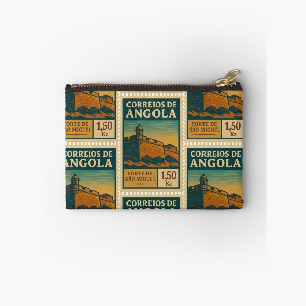 Item preview, Vintage Angola Postage Stamp – São Miguel Fortress Retro Travel Design designed and sold by Travellerz.