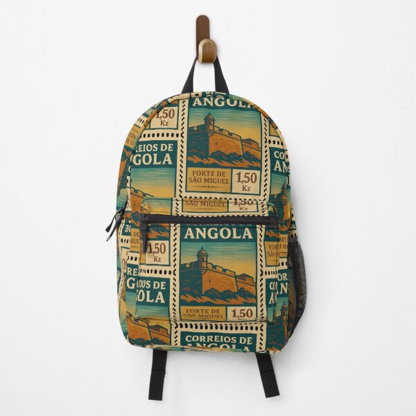 Item preview, Vintage Angola Postage Stamp – São Miguel Fortress Retro Travel Design designed and sold by Travellerz.