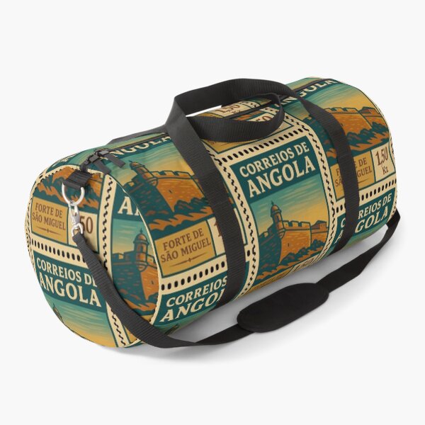Item preview, Vintage Angola Postage Stamp – São Miguel Fortress Retro Travel Design designed and sold by Travellerz.