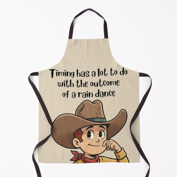 Item preview, Timing & Rain Dance - Clever Cowboy Club Quote designed and sold by Art's Diner.