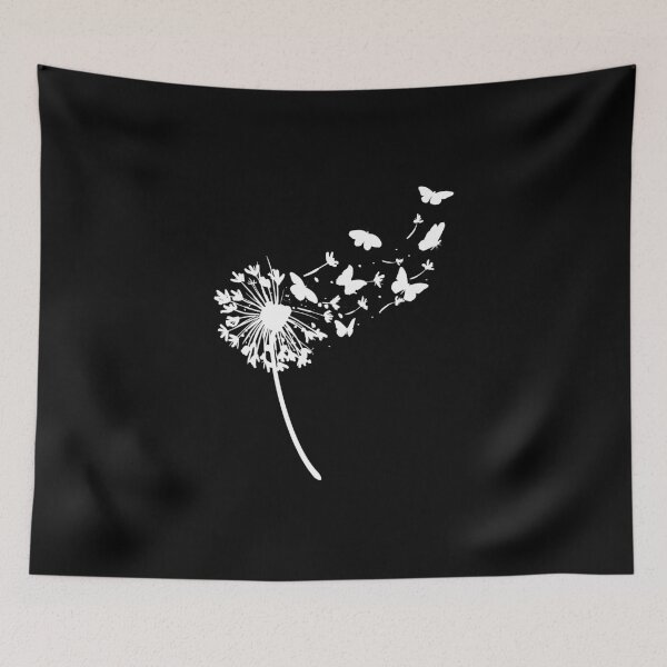 Item preview, A Nice Blowball Dandelion With Butterflies Make A Wish designed and sold by Paulina Vanlife.