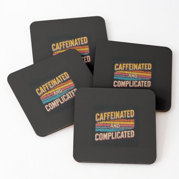 Item preview, Caffeinated and Complicated – Aesthetic Tee for Espresso-Fueled Overthinkers designed and sold by PixelNest-Haven.
