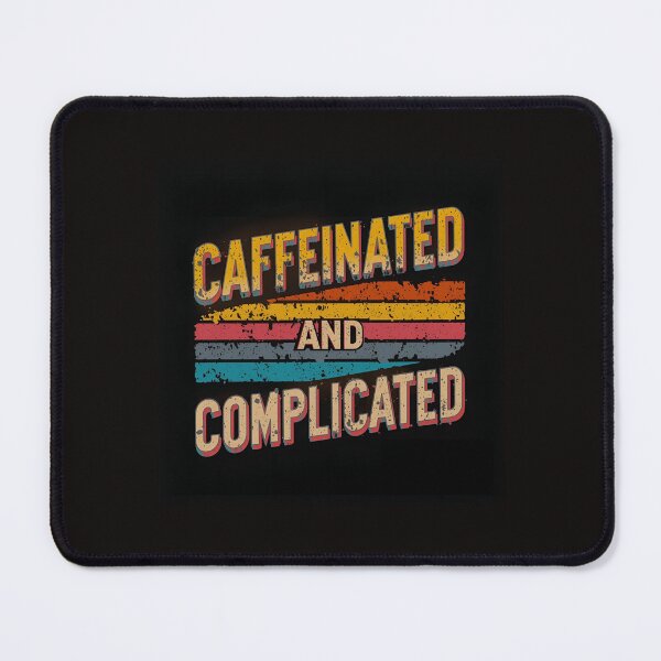 Item preview, Caffeinated and Complicated – Aesthetic Tee for Espresso-Fueled Overthinkers designed and sold by PixelNest-Haven.