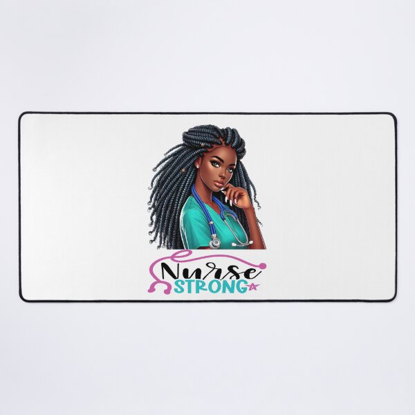 Item preview, Nurse Strong | Black Nurse Empowerment Art designed and sold by Lulunza.