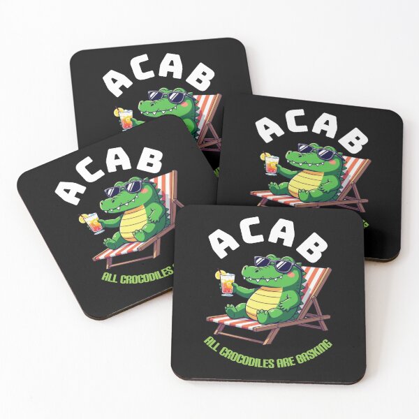 Item preview, ACAB All Crocodiles Are Basking designed and sold by WednesdayAndYou.