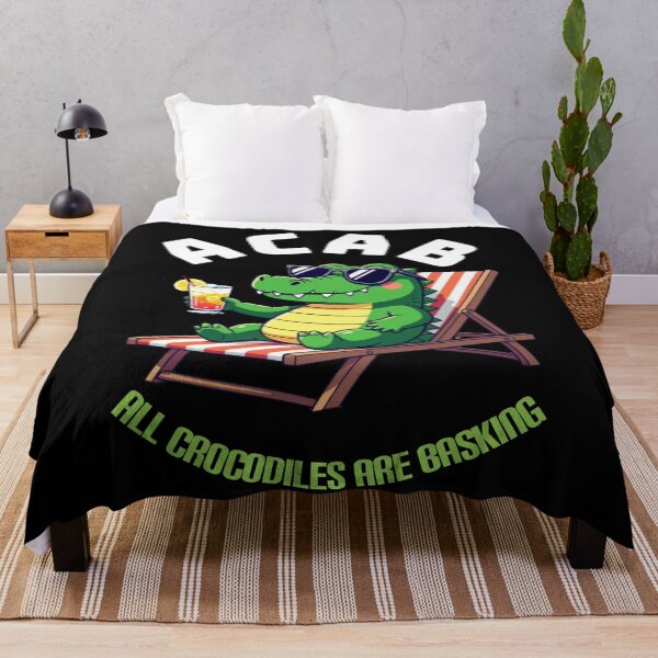 Item preview, ACAB All Crocodiles Are Basking designed and sold by WednesdayAndYou.