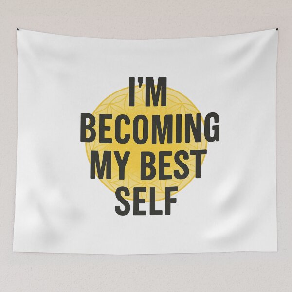 Item preview, I’m Becoming My Best Self | Motivational Quote | Affirmation Aesthetic Shirt Design designed and sold by EnergyPixel.