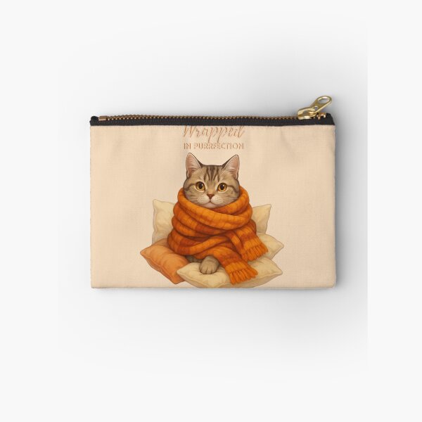 Item preview, Wrapped in Purrfection – Cozy Cat Fall Design designed and sold by MagicMeow1.