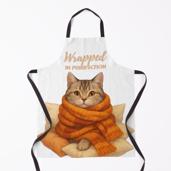 Item preview, Wrapped in Purrfection – Cozy Cat Fall Design designed and sold by MagicMeow1.