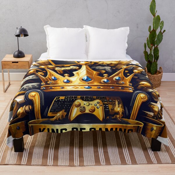 Item preview, Gaming Royalty Throne and Crown Illustration designed and sold by DrawDrip.