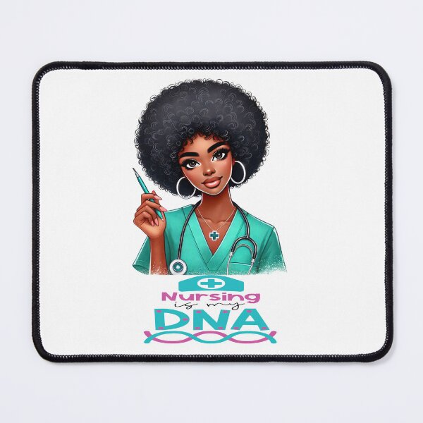 Item preview, Nursing Is My DNA | Proud Black Nurse Art designed and sold by Lulunza.