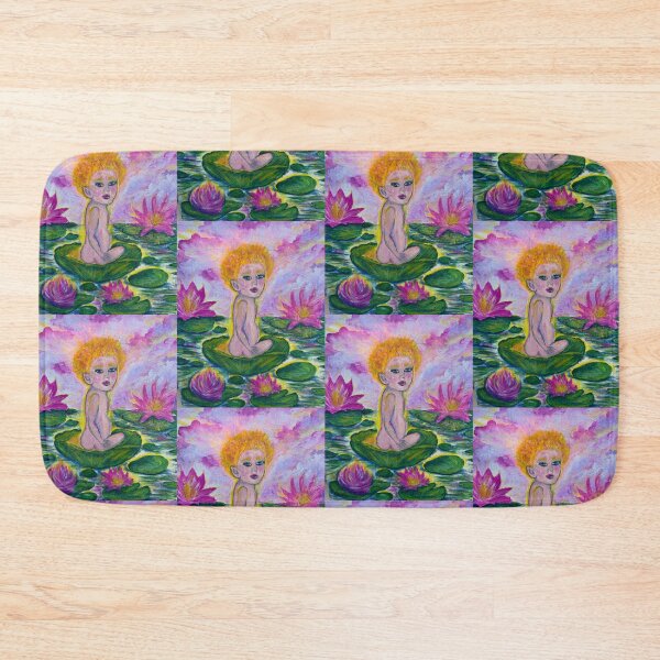 Item preview, Nature Baby – Child with Halo on a Lilypad  designed and sold by TrisaThyme.