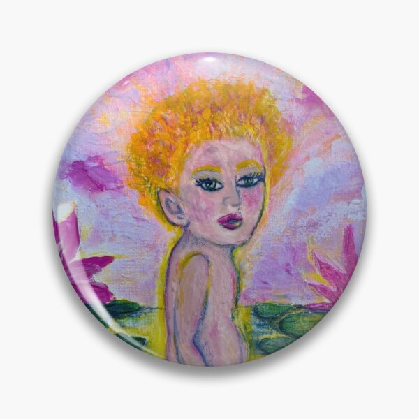 Item preview, Nature Baby – Child with Halo on a Lilypad  designed and sold by TrisaThyme.