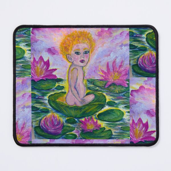 Item preview, Nature Baby – Child with Halo on a Lilypad  designed and sold by TrisaThyme.