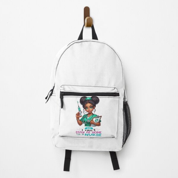 Item preview, I Can’t Stay at Home I’m a Nurse | Melanin Nurse Illustration designed and sold by Lulunza.