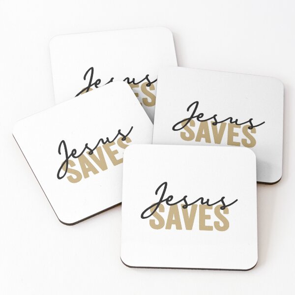 Item preview, Jesus Saves In The Colors Black And Gold designed and sold by Paulina Vanlife.