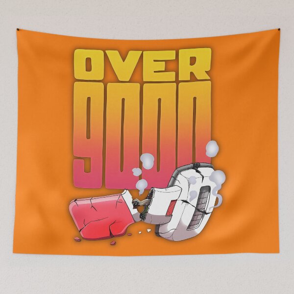 Item preview, Over 9000 Power Burst – Retro Energy Design designed and sold by Artistic canvas store.