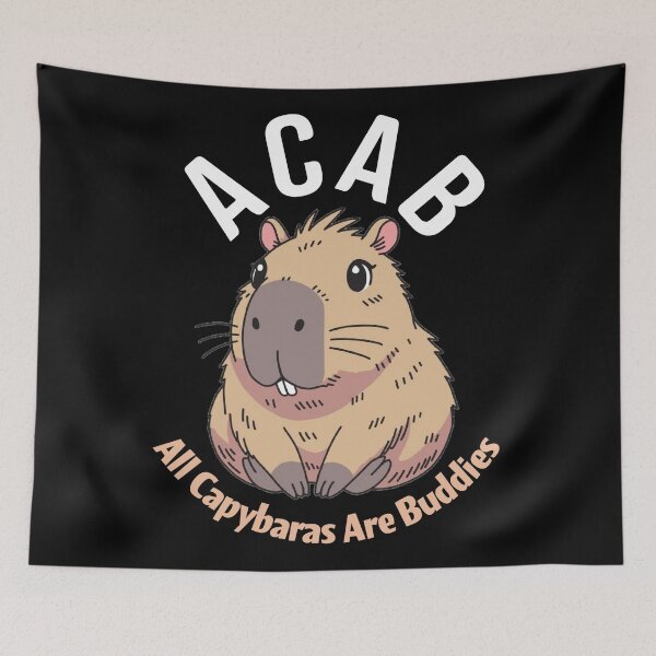 Item preview, All Capybaras Are Buddies designed and sold by WednesdayAndYou.