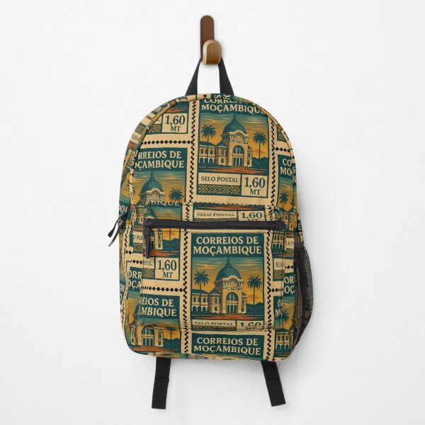 Item preview, Vintage Mozambique Postage Stamp – Maputo Railway Station Retro Travel Design designed and sold by Travellerz.