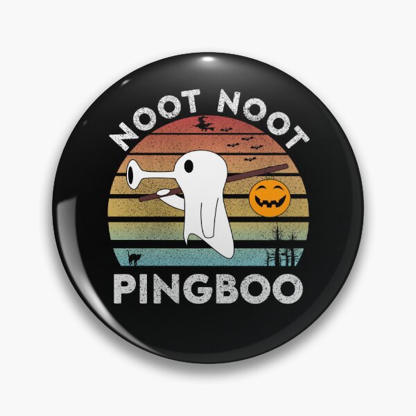 Item preview, Noot Noot Pingboo Vintage A Penguin Dressed As A Ghost Halloween Love designed and sold by Paulina Vanlife.