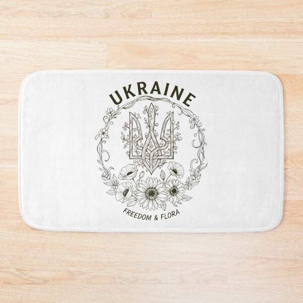 Item preview, Stylized Ukrainian Tryzub Floral Emblem designed and sold by RGShirtWorks.