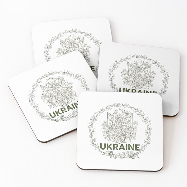Item preview, Stylized Ukrainian Tryzub Floral Emblem designed and sold by RGShirtWorks.