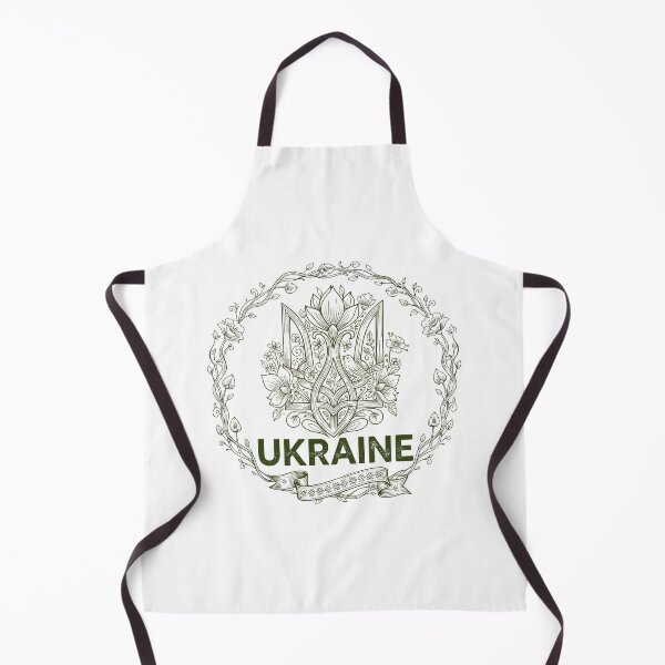 Item preview, Stylized Ukrainian Tryzub Floral Emblem designed and sold by RGShirtWorks.