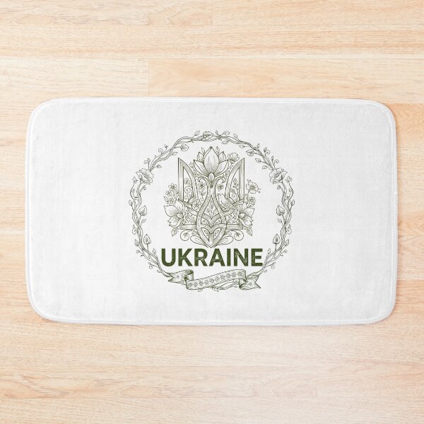 Item preview, Stylized Ukrainian Tryzub Floral Emblem designed and sold by RGShirtWorks.