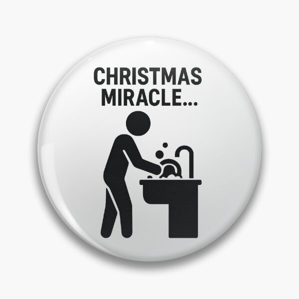 Item preview, Christmas Miracle Man Doing Dishes designed and sold by kAdam5.