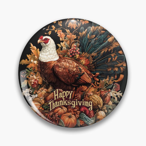 Item preview, Happy Thanksgiving Turkey Art & Autumn Harvest Fall Design designed and sold by designwiss.