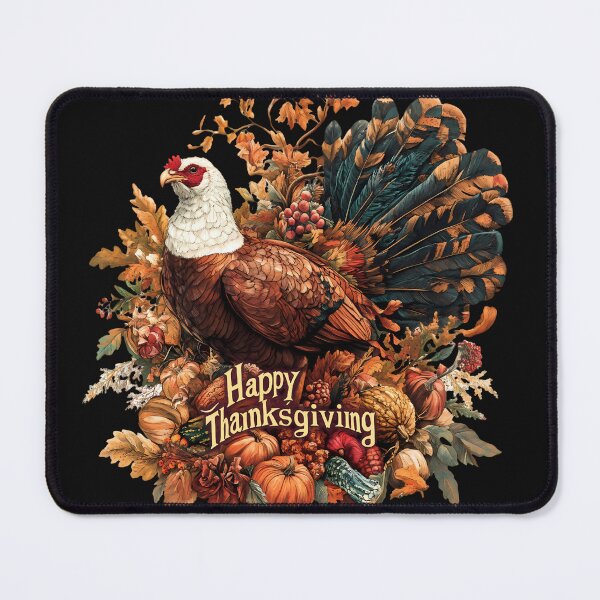 Item preview, Happy Thanksgiving Turkey Art & Autumn Harvest Fall Design designed and sold by designwiss.