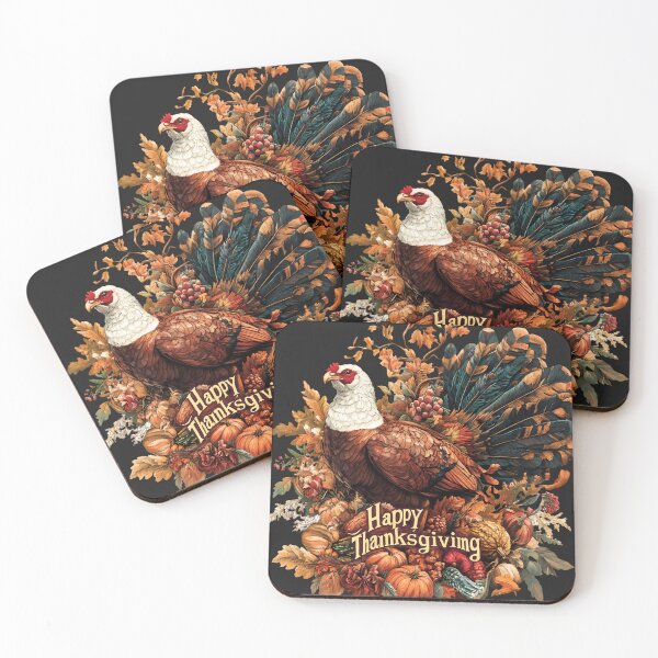 Item preview, Happy Thanksgiving Turkey Art & Autumn Harvest Fall Design designed and sold by designwiss.