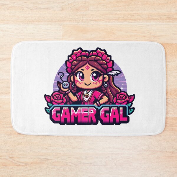 Item preview, Gamer Gal Retro Cartoon Style Design. designed and sold by The-T-In-Retro.