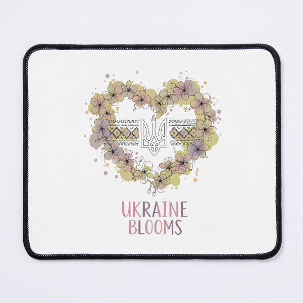 Item preview, Ukraine Blooms: Floral Trident Art designed and sold by RGShirtWorks.