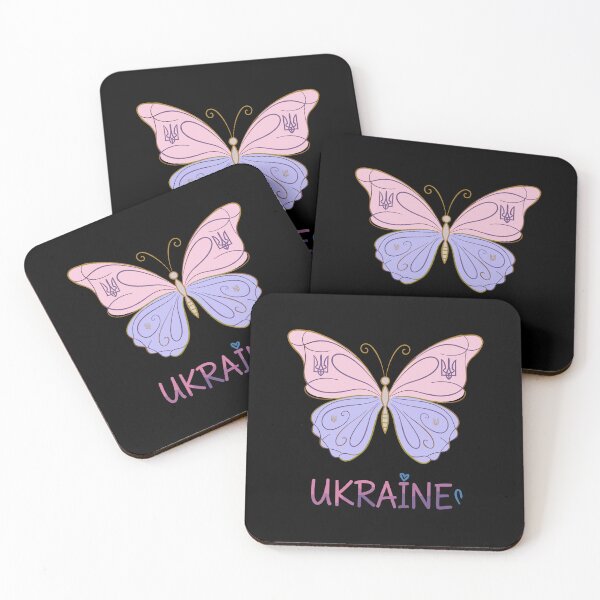 Item preview, Ukraine Butterfly with Trident and Heart designed and sold by RGShirtWorks.
