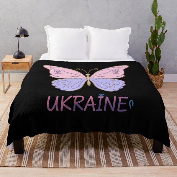 Item preview, Ukraine Butterfly with Trident and Heart designed and sold by RGShirtWorks.