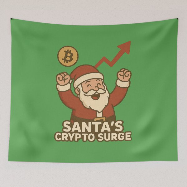 Item preview, Santa’s Crypto Surge Design designed and sold by Nuvijo.