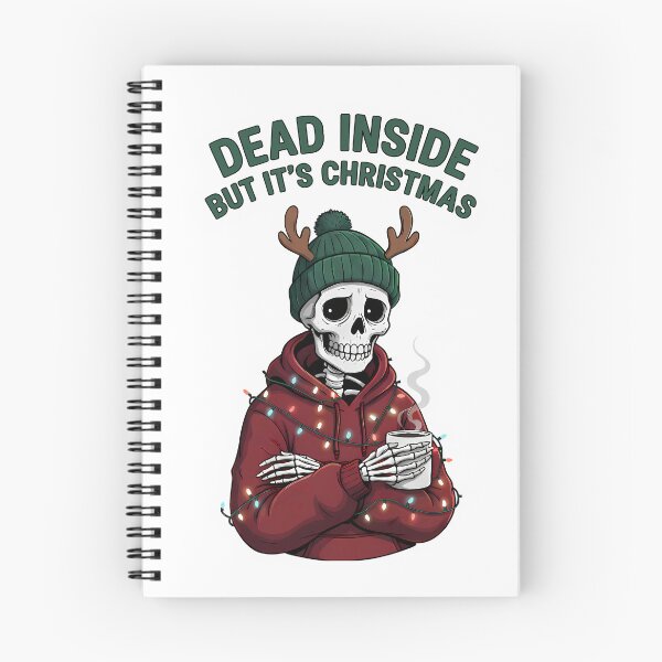 Item preview, Dead Inside But It's Christmas Funny Skeleton Sticker designed and sold by Basferr..