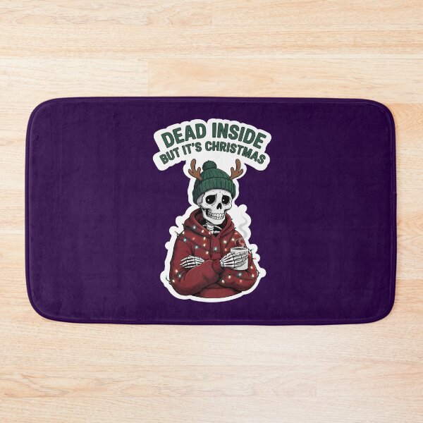 Item preview, Dead Inside But It's Christmas Funny Skeleton Sticker designed and sold by Basferr..